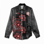 Personalised Melbourne Renegades NAIDOC Week 2026 Women Casual Shirt Sea Turtles Aboriginal Art
