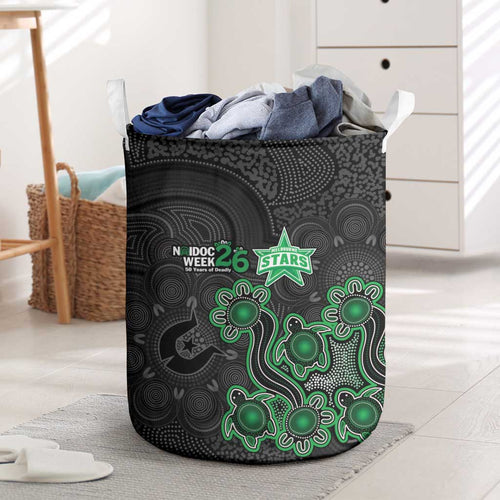 Melbourne Stars NAIDOC Week 2026 Laundry Basket Sea Turtles Aboriginal Art