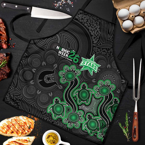 Melbourne Stars NAIDOC Week 2026 Apron Sea Turtles Aboriginal Art