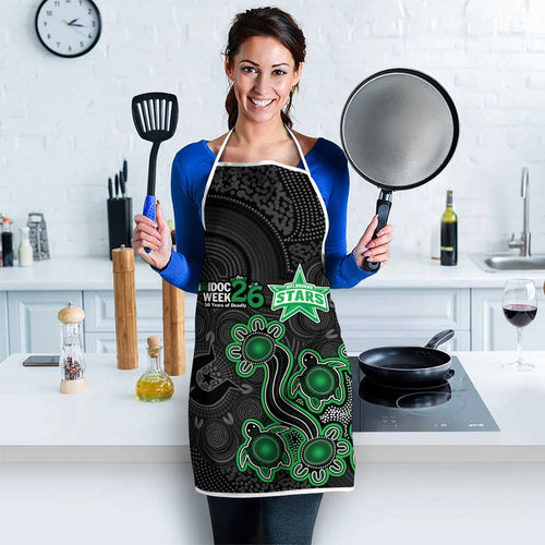 Melbourne Stars NAIDOC Week 2026 Apron Sea Turtles Aboriginal Art