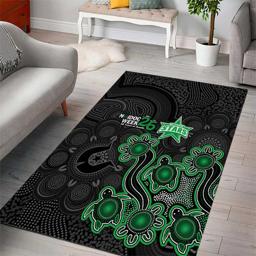 Melbourne Stars NAIDOC Week 2026 Area Rug Sea Turtles Aboriginal Art