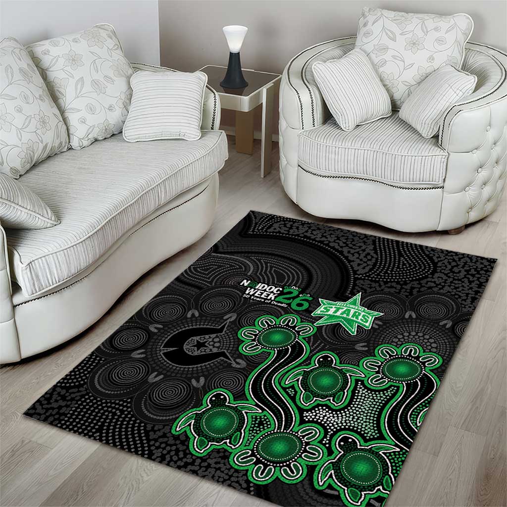 Melbourne Stars NAIDOC Week 2026 Area Rug Sea Turtles Aboriginal Art