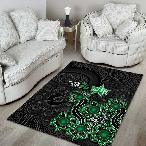 Melbourne Stars NAIDOC Week 2026 Area Rug Sea Turtles Aboriginal Art