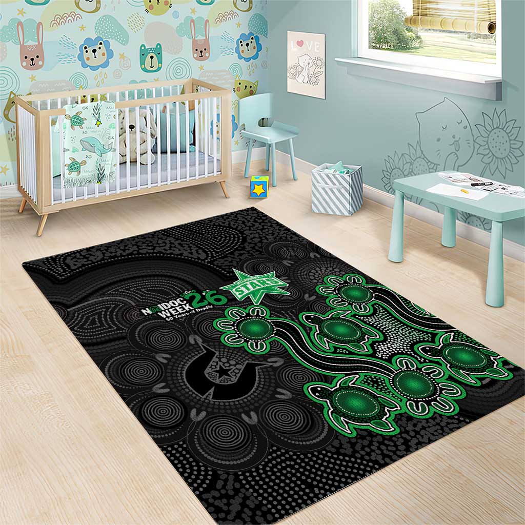 Melbourne Stars NAIDOC Week 2026 Area Rug Sea Turtles Aboriginal Art
