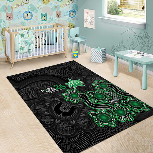 Melbourne Stars NAIDOC Week 2026 Area Rug Sea Turtles Aboriginal Art