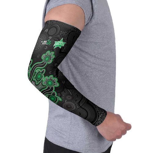 Personalised Melbourne Stars NAIDOC Week 2026 Arm Sleeves Sea Turtles Aboriginal Art