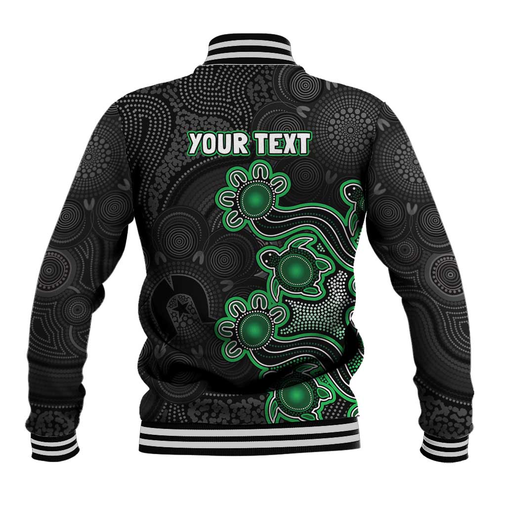 Personalised Melbourne Stars NAIDOC Week 2026 Baseball Jacket Sea Turtles Aboriginal Art