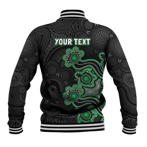 Personalised Melbourne Stars NAIDOC Week 2026 Baseball Jacket Sea Turtles Aboriginal Art