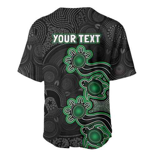 Personalised Melbourne Stars NAIDOC Week 2026 Baseball Jersey Sea Turtles Aboriginal Art
