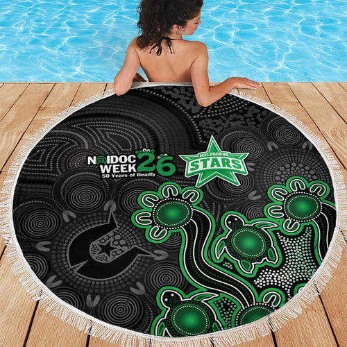 Melbourne Stars NAIDOC Week 2026 Beach Blanket Sea Turtles Aboriginal Art
