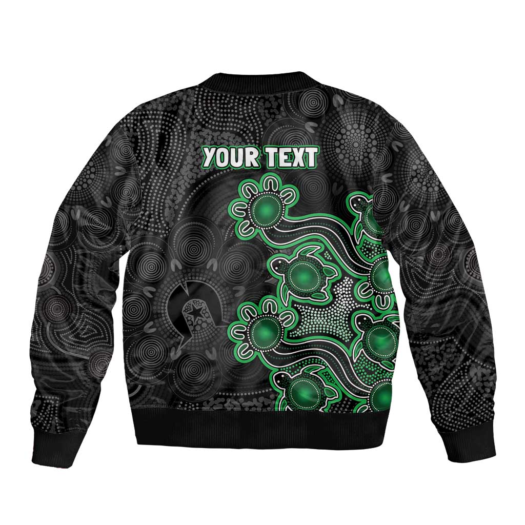 Personalised Melbourne Stars NAIDOC Week 2026 Bomber Jacket Sea Turtles Aboriginal Art