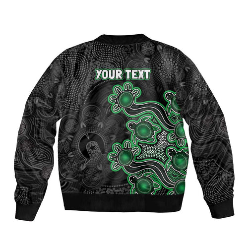 Personalised Melbourne Stars NAIDOC Week 2026 Bomber Jacket Sea Turtles Aboriginal Art