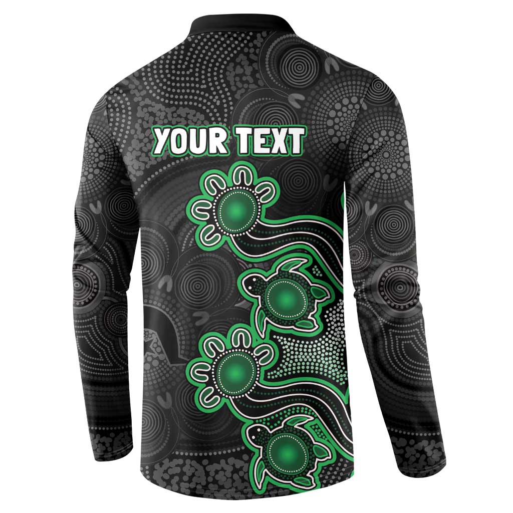 Personalised Melbourne Stars NAIDOC Week 2026 Button Sweatshirt Sea Turtles Aboriginal Art