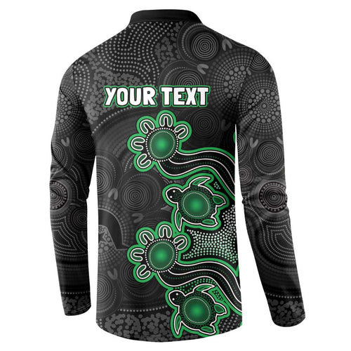 Personalised Melbourne Stars NAIDOC Week 2026 Button Sweatshirt Sea Turtles Aboriginal Art