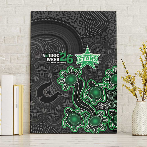 Melbourne Stars NAIDOC Week 2026 Canvas Wall Art Sea Turtles Aboriginal Art