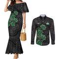 Personalised Melbourne Stars NAIDOC Week 2026 Couples Matching Mermaid Dress and Long Sleeve Button Shirt Sea Turtles Aboriginal Art