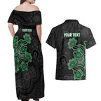 Personalised Melbourne Stars NAIDOC Week 2026 Couples Matching Off Shoulder Maxi Dress and Hawaiian Shirt Sea Turtles Aboriginal Art