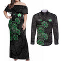 Personalised Melbourne Stars NAIDOC Week 2026 Couples Matching Off Shoulder Maxi Dress and Long Sleeve Button Shirt Sea Turtles Aboriginal Art
