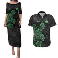 Personalised Melbourne Stars NAIDOC Week 2026 Couples Matching Puletasi and Hawaiian Shirt Sea Turtles Aboriginal Art