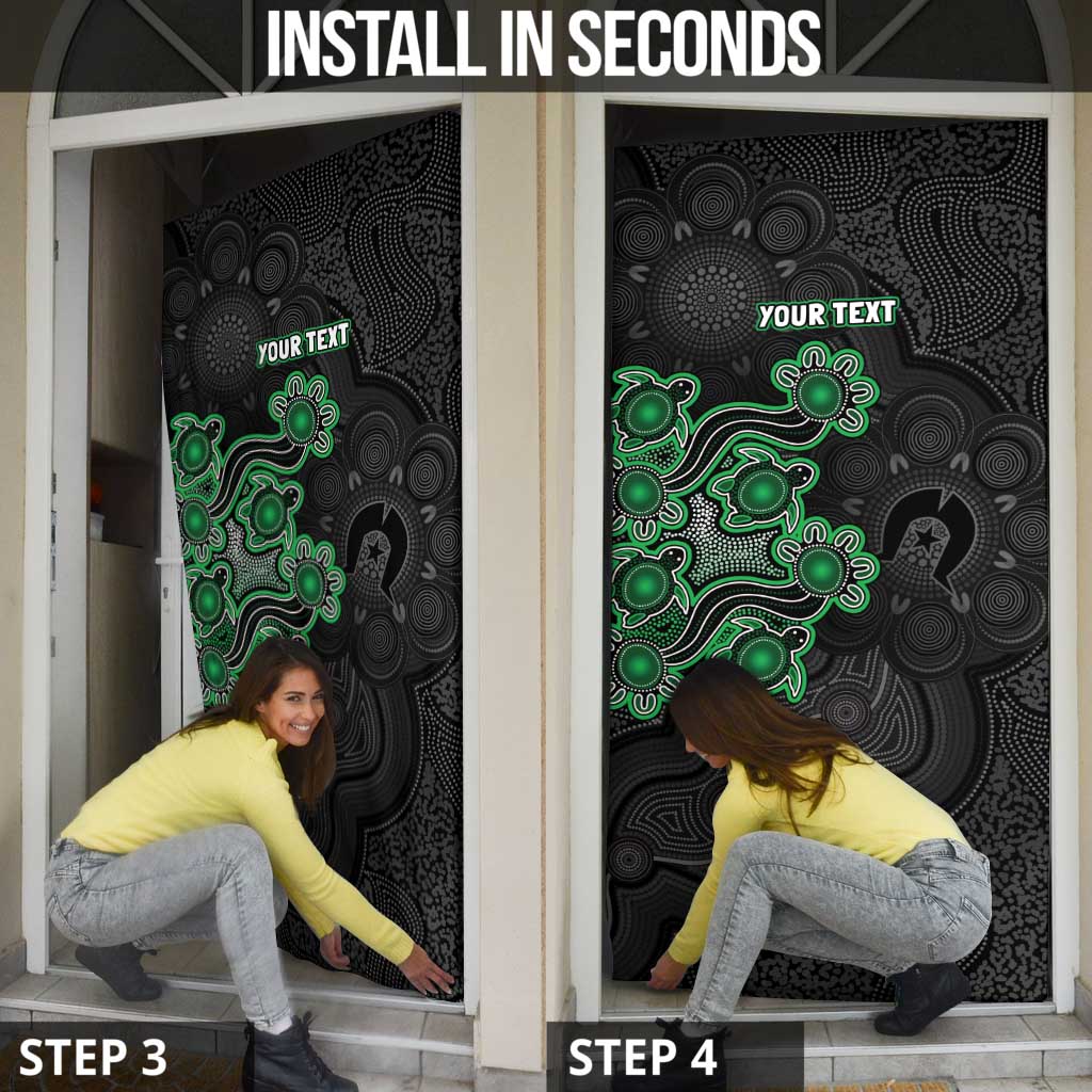 Personalised Melbourne Stars NAIDOC Week 2026 Door Cover Sea Turtles Aboriginal Art
