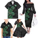 Personalised Melbourne Stars NAIDOC Week 2026 Family Matching Off The Shoulder Long Sleeve Dress and Hawaiian Shirt Sea Turtles Aboriginal Art