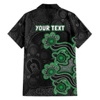 Personalised Melbourne Stars NAIDOC Week 2026 Family Matching Off The Shoulder Long Sleeve Dress and Hawaiian Shirt Sea Turtles Aboriginal Art