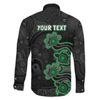 Personalised Melbourne Stars NAIDOC Week 2026 Family Matching Off The Shoulder Long Sleeve Dress and Hawaiian Shirt Sea Turtles Aboriginal Art