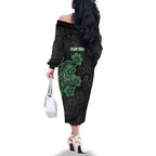 Personalised Melbourne Stars NAIDOC Week 2026 Family Matching Off The Shoulder Long Sleeve Dress and Hawaiian Shirt Sea Turtles Aboriginal Art