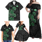 Personalised Melbourne Stars NAIDOC Week 2026 Family Matching Off Shoulder Maxi Dress and Hawaiian Shirt Sea Turtles Aboriginal Art