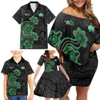Personalised Melbourne Stars NAIDOC Week 2026 Family Matching Off Shoulder Short Dress and Hawaiian Shirt Sea Turtles Aboriginal Art