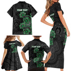 Personalised Melbourne Stars NAIDOC Week 2026 Family Matching Short Sleeve Bodycon Dress and Hawaiian Shirt Sea Turtles Aboriginal Art