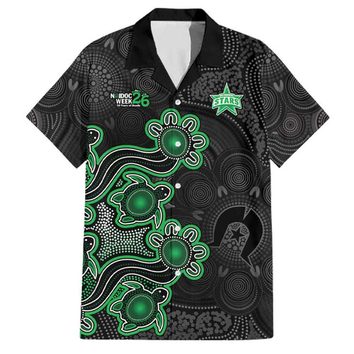 Personalised Melbourne Stars NAIDOC Week 2026 Family Matching Summer Maxi Dress and Hawaiian Shirt Sea Turtles Aboriginal Art