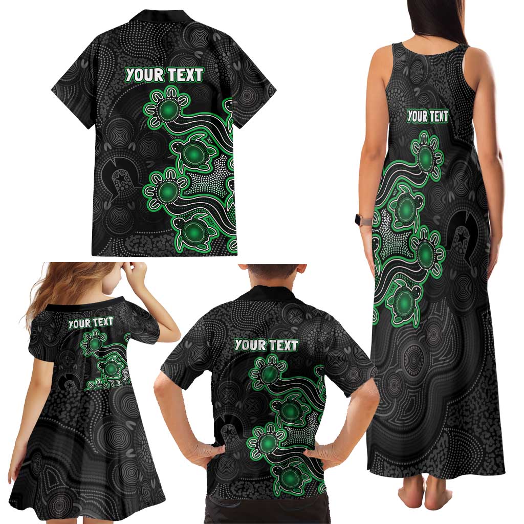 Personalised Melbourne Stars NAIDOC Week 2026 Family Matching Tank Maxi Dress and Hawaiian Shirt Sea Turtles Aboriginal Art