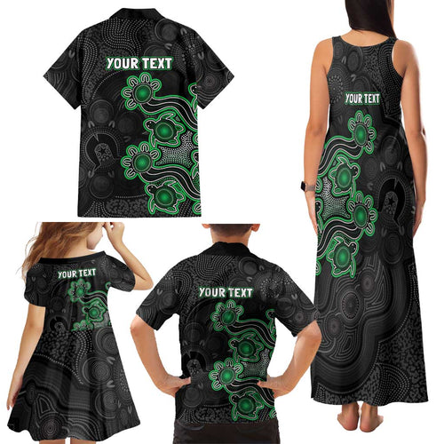 Personalised Melbourne Stars NAIDOC Week 2026 Family Matching Tank Maxi Dress and Hawaiian Shirt Sea Turtles Aboriginal Art