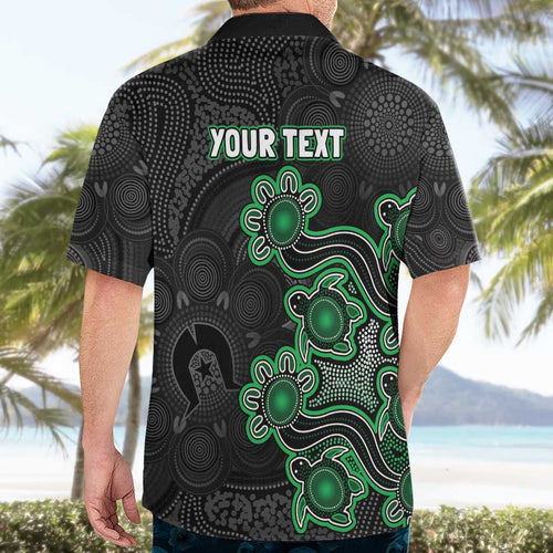 Personalised Melbourne Stars NAIDOC Week 2026 Hawaiian Shirt Sea Turtles Aboriginal Art
