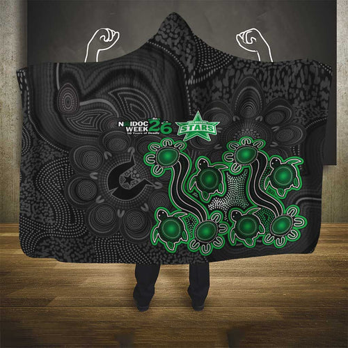 Melbourne Stars NAIDOC Week 2026 Hooded Blanket Sea Turtles Aboriginal Art