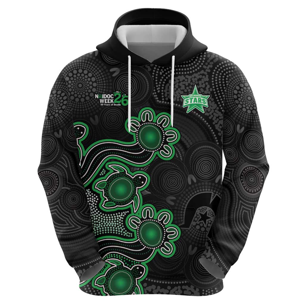 Personalised Melbourne Stars NAIDOC Week 2026 Hoodie Sea Turtles Aboriginal Art