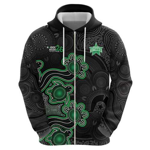 Personalised Melbourne Stars NAIDOC Week 2026 Hoodie Sea Turtles Aboriginal Art