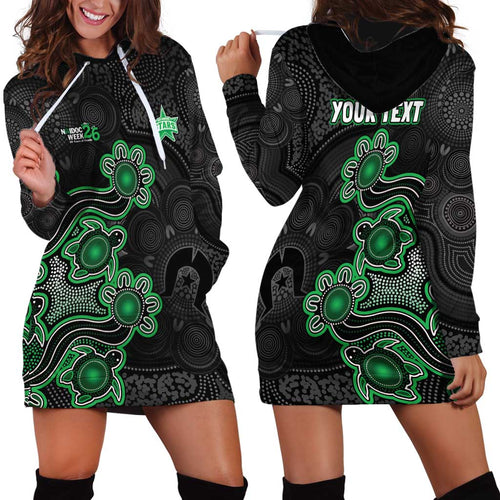 Personalised Melbourne Stars NAIDOC Week 2026 Hoodie Dress Sea Turtles Aboriginal Art