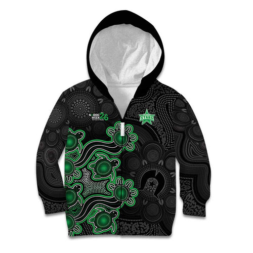 Personalised Melbourne Stars NAIDOC Week 2026 Kid Hoodie Sea Turtles Aboriginal Art