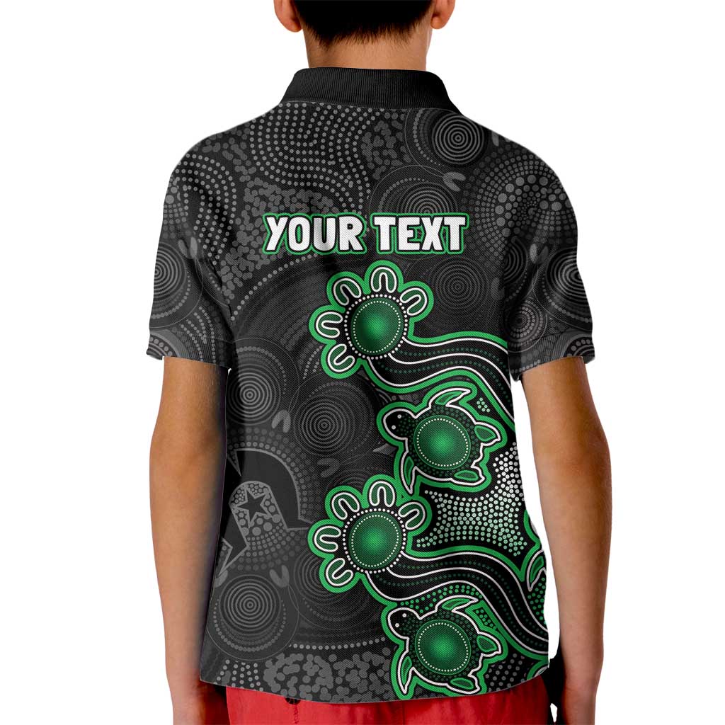 Personalised Melbourne Stars NAIDOC Week 2026 Kid Polo Shirt Sea Turtles Aboriginal Art