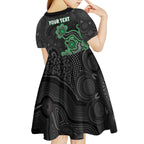 Personalised Melbourne Stars NAIDOC Week 2026 Kid Short Sleeve Dress Sea Turtles Aboriginal Art
