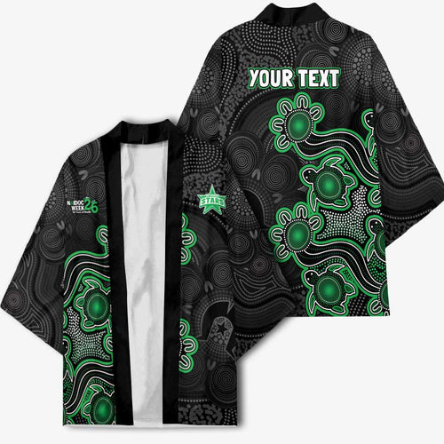 Personalised Melbourne Stars NAIDOC Week 2026 Kimono Sea Turtles Aboriginal Art