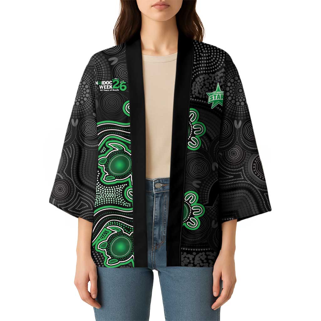 Personalised Melbourne Stars NAIDOC Week 2026 Kimono Sea Turtles Aboriginal Art
