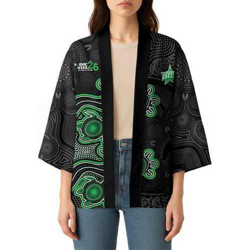 Personalised Melbourne Stars NAIDOC Week 2026 Kimono Sea Turtles Aboriginal Art