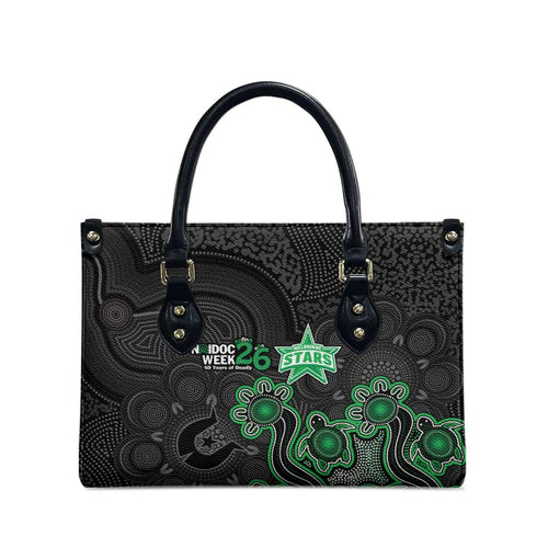 Melbourne Stars NAIDOC Week 2026 Leather Bag Sea Turtles Aboriginal Art