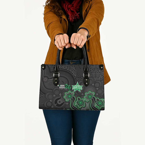 Melbourne Stars NAIDOC Week 2026 Leather Bag Sea Turtles Aboriginal Art