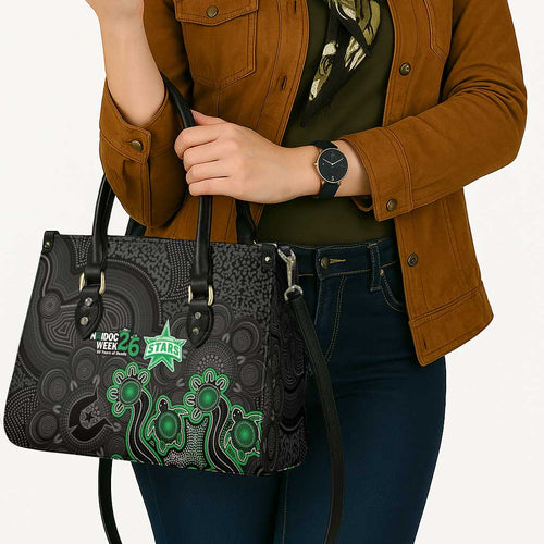 Melbourne Stars NAIDOC Week 2026 Leather Bag Sea Turtles Aboriginal Art