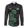 Personalised Melbourne Stars NAIDOC Week 2026 Long Sleeve Button Shirt Sea Turtles Aboriginal Art
