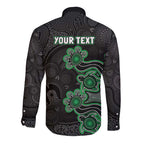 Personalised Melbourne Stars NAIDOC Week 2026 Long Sleeve Button Shirt Sea Turtles Aboriginal Art